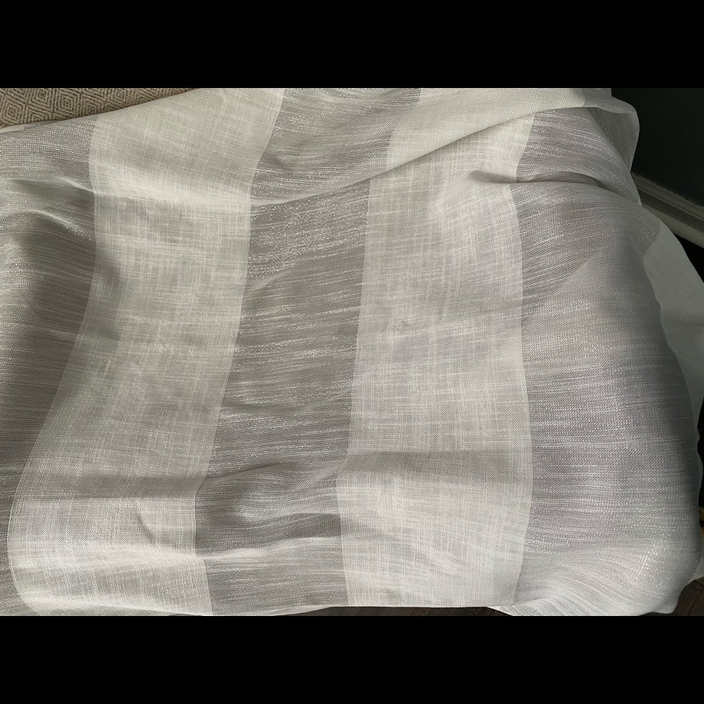 allen + roth 84" Grey Semi-sheer Curtains